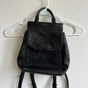Rag & Bone Leather Pilot Backpack Black